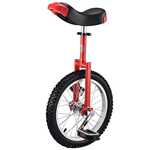 Unicycles : LFFME 16-24" Wheel Trainer Unicycle Height Adjustable Skidproof Mountain Tire Balance Cycling Exercise, with Unicycle Stand, Wheel Unicycle for Beginners / Kids, A, 20