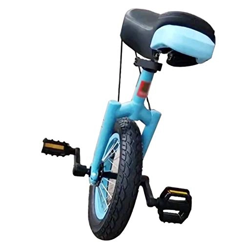 Unicycles : Lhh Small Unicycle 12 Inch, Pink Blue Uni Cycle for Boys / Girls / Beginner Outdoor Sports, Best Birthday (Color : Blue, Size : 12inch wheel)