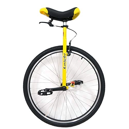 Unicycles : LoJax Freestyle Unicycle 28 Inch Unicycle for Adult, Tall People Height From 160-195cm (Yellow 28 inch)