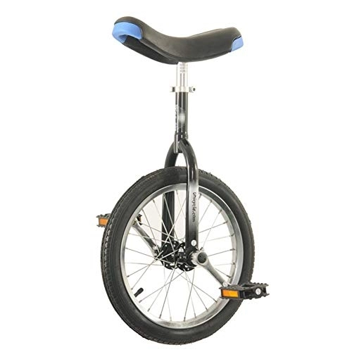 Unicycles : LoJax Kid's / Adult's Trainer Unicycle 16 Inch Unicycle for Kids / Boys / Girls Beginner, Starter Learner First Unicycle, Heavy Duty Steel Frame and Comfortable Release Saddle Seat (16 Inch Wheel)