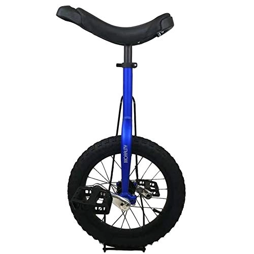Unicycles : LoJax Kid's / Adult's Trainer Unicycle 16 Inch Unicycle with Aluminum Alloy Frame, Unicycle for Kids / Boys / Girls Beginner, Starter Learner First Unicycle, Best Birthday Gift (Blue 16 Inch Wheel)