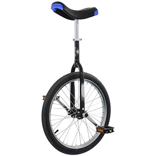 Unicycles : LPsweet Trainer Unicycle, 20" Skidproof Butyl Mountain Tire Balance Cycling Exercise Silver Children Adult Unicycle Car Outdoor Sports Fitness Exercise