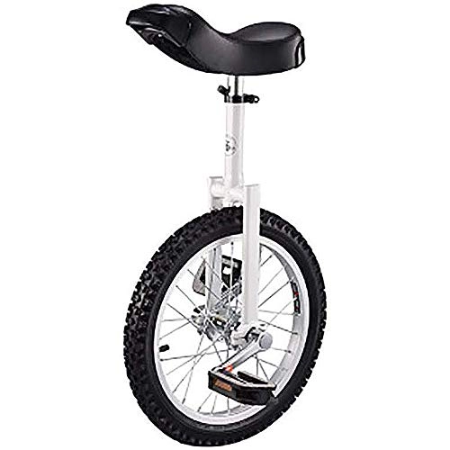 Unicycles : LPsweet Trainer Unicycle Height, Balance Exercise Fun Bike Cycle Fitness, Plastic Pedals Contoured Ergonomic Saddle Outdoor Sports, White, 20inch