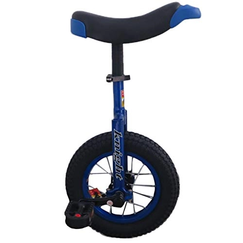 Unicycles : Lqdp 12inch Boy Safety Unicycles for 9 / 10 Years Old Kids(Height From 70-115cm), Child's One Wheel Bike with Free Stand, Easy to Assemble (Color : Blue)
