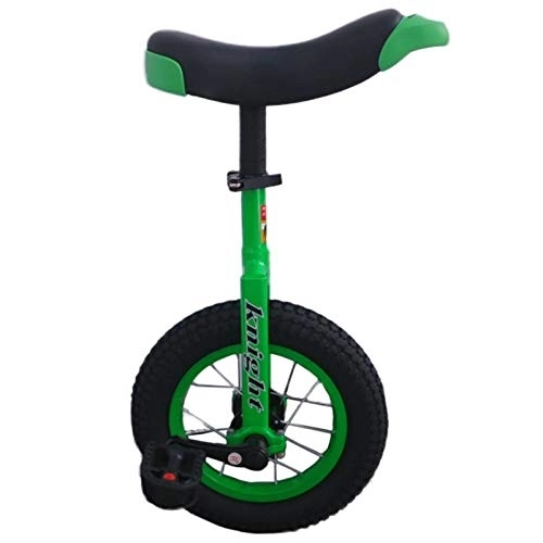 Unicycles : Lqdp 12inch Boy Safety Unicycles for 9 / 10 Years Old Kids(Height From 70-115cm), Child's One Wheel Bike with Free Stand, Easy to Assemble (Color : Green)