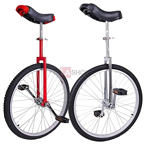 Unicycles : LXQGR 24" Wheel Unicycle Cycling Sports Balance Hobby Exercise Bike Xmas Gift INCD VAT (Type : Def)