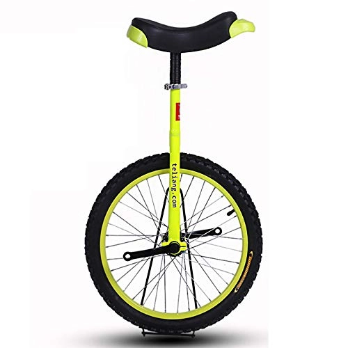 Unicycles : Men's Unicycle 16 / 18 / 20 Inch Big Wheel, Larger Unicycle for Unisex Adult / Big Kids / Mom / Dad / Tall People Height From 120-175Cm, 18in