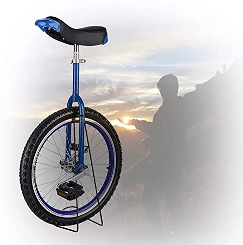 Unicycles : MeTikTok Unicycles Children Unicycle, Bicycle 16 / 18 / 20 / 24 Inch Unicycle Frame Non-Slip Butyl Mountain Tires Balance Cycling Exercise Outdoor Cycling Easy To Assemble, Blue, 20 Zoll