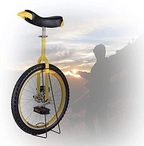 Unicycles : MeTikTok Unicycles Children Unicycle, Bicycle 16 / 18 / 20 / 24 Inch Unicycle Frame Non-Slip Butyl Mountain Tires Balance Cycling Exercise Outdoor Cycling Easy To Assemble, Yellow, 16 Zoll