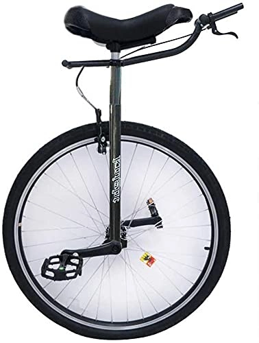 Unicycles : MLL Balance Bike, Tall Adults Unicycle, Heavy Duty Extra Large 28"(71cm) Wheel Bike With Handle And Brakes, For Big Kid Height 160-195