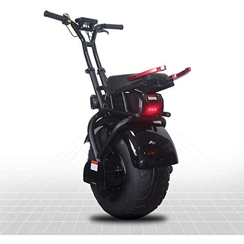 Unicycles : MMJC 18 Inch Big Single Wheel Electric Scooter Unicycle Self-Balancing A Wheel Adult Electric Scooter with 1000W Powerful 60V Lithium Battery