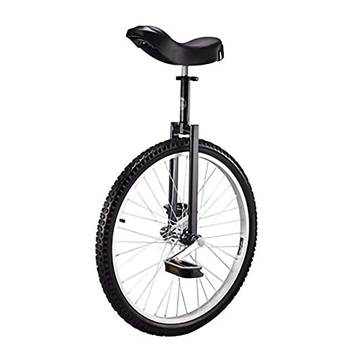 Unicycles : Mountain Outdoor Unicycles For Adults Kids Men Teens Boy Rider, Unicycle 24 Inch, Black, Blue (Color : Black, Size : 24Inch) Durable