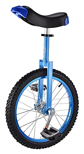 Unicycles : MQLOON Unicycle 18" Wheel Trainer Unicycle, Balance Cycling Exercise, With Unicycle Stand, Wheel Unicycle For Unisex (18inch Blue)