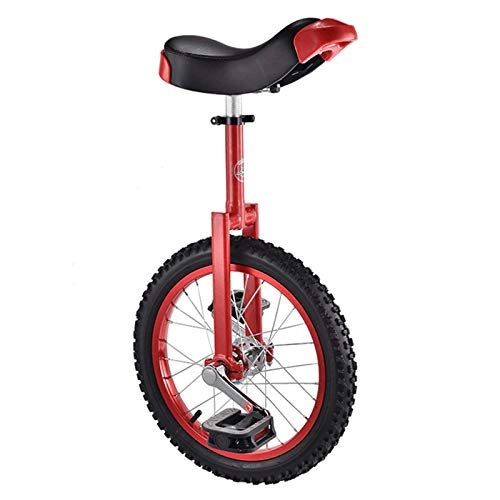 Unicycles : MXSXN 16 / 18 Inch Unicycles for Adults, Big Wheel Unicycles Uni Cycle, One Wheel Bike for Men Woman Teens Boy Rider, Best Birthday Gift, Red, 18in