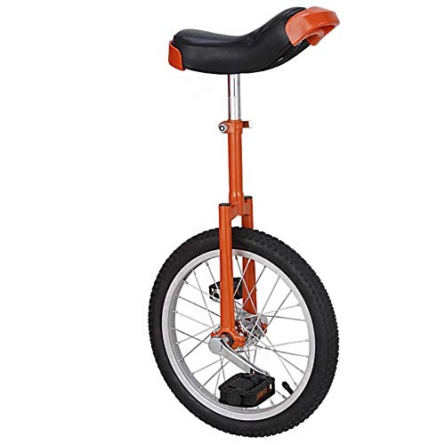 Unicycles : MXSXN 18 Inch Adults Unicycle with Parking Rack, for People Taller 135-165 Cm, Heavy Duty Big Wheel Unicycle with Extra Thick Tire, Load 100Kg, C