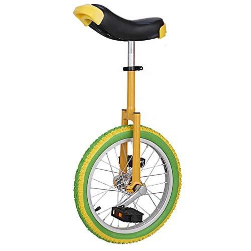 Unicycles : MXSXN 20" / 18" / 16" Wheel Unicycle for Kids / Adults, Balance Cycling Bikes Bicycle with Adjustable Seat And Non-Slip Pedal, Ages 9 Years & Up, 18in