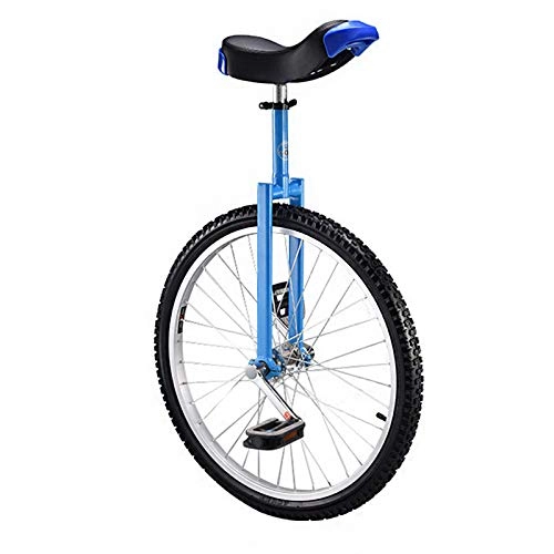 Unicycles : MXSXN Uni Cycle24Inch Skid Proof Wheel Unicycle Bike Mountain Tire Cycling Self Balancing Exercise Balance Cycling Outdoor Sports Fitness Exercise, Blue