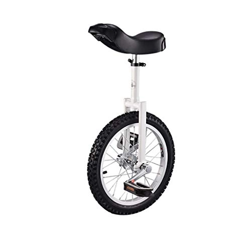 Unicycles : OKMIJN Freestyle Unicycle Single Round Children's Adult Adjustable Height Balance Cycling Exercise 16 / 18 / 20 Inch Black
