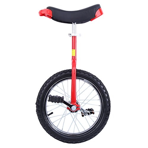 Unicycles : Paneltech 16" / 20" Kid's / Adult's Trainer Unicycle Height Adjustable Skidproof Butyl Mountain Tire Balance Cycling Exercise Bike Bicycle (16")