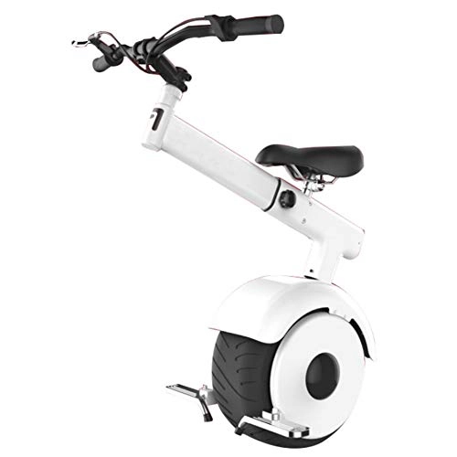 Unicycles : PAUL&F Electric Unicycle, Smart Scooter, Somatosensory Mode, 60V / 800W Motor, The Fastest Speed Is 15Km / H, Unisex Adult Unicycle With Seat And Handlebar, 420Whwhite
