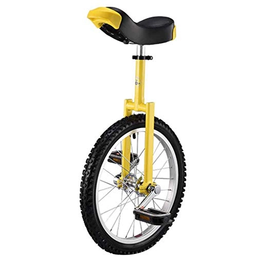 Unicycles : PBTRM Skid Wheel Unicycle Bike Mountain Tire Cycling Self Balancing Exercise Balance Cycling Bikes Outdoor Sports Fitness Exercise, 20inch yellow