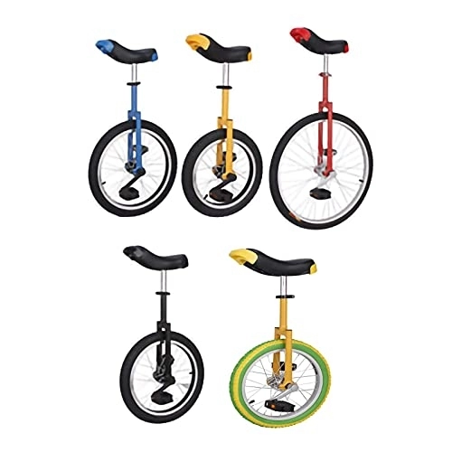 Unicycles : PingPai Adult Bikes Unicycle Height Adjustable Mountain Bikes, 20 Inch Unicycle With Black Tires For Outdoor Sports Fitness (Color : Red, Size : 20Inch) Durable (Yellow green)