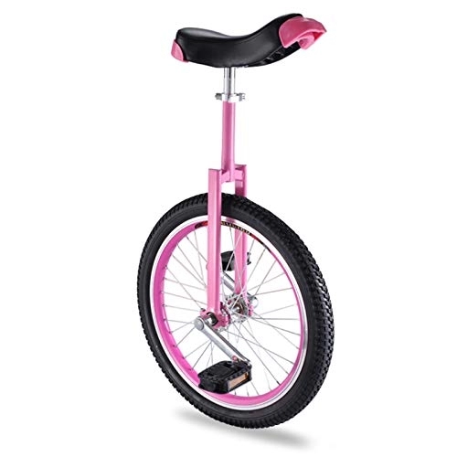 Unicycles : Pink Wheel Unicycle for 12 Year Olds Girls / Kids / Beginner, 16inch One Wheel Bike with Heavy Duty Steel Frame, Best