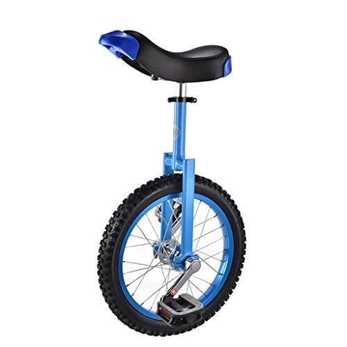 Unicycles : QHW 16" unicycle for beginners, adjustable unicycle for children, fun balance cycling exercise, fitness outdoor play, load 80kg (4 colors)