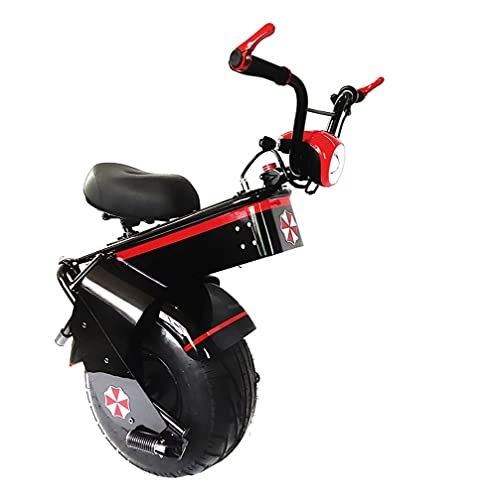Unicycles : QIU Electric unicycle for children adult 1500w 60v one wheel 18 inch self-balancing scooter with motorcycle load seat fun fitness commute (Color : Endurance 30km)