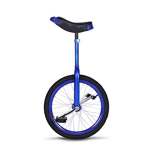 Unicycles : Qnlly 20" Inch Wheel Unicycle Leakproof Butyl Tire Wheel Cycling Outdoor Sports Fitness Exercise Sport Unicycle Shoulder Wheel Single Wheel Bmx, Blue