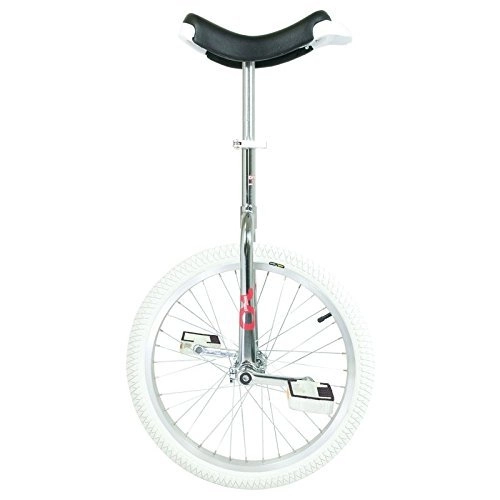 Unicycles : QU-AX Unicycle OnlyOne 20 Inch Chromed Indoor Alloy Wheels Tyres White 5.7 kg