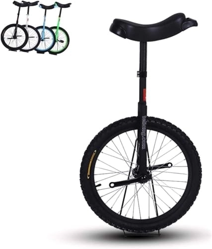 Unicycles : QYMLSH outdoor unicycle Children's Unicycle / 12-year-old Youth Wheeled Unicycle, Suitable For Adults / father's 20-inch Unicycle (Color : Black16)
