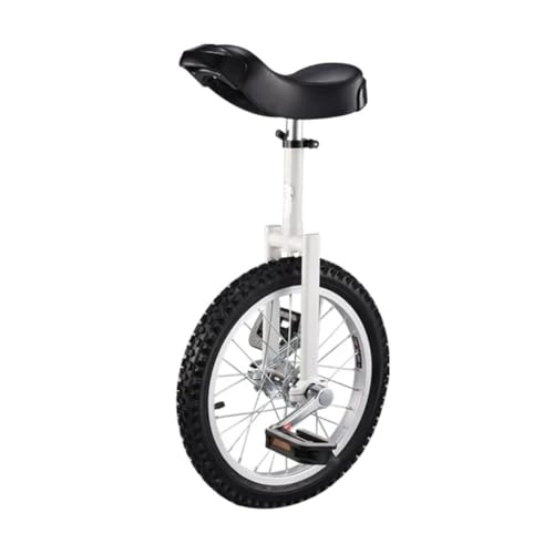 Unicycles : QYMLSH outdoor unicycle Unicycle Bike|unicycle For Kids Daily Fitness Exercises, Cycling Exercises, Balance Training, Talent Shows, Hobbies, Etc，unicycles For Adults (Color : White, Size : 24inch)