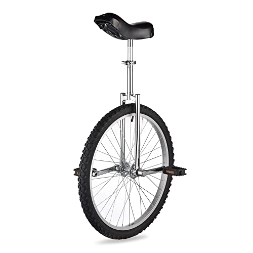 Unicycles : ReaseJoy 20" Wheel Trainer Unicycle 2.125" Skidproof Butyl Mountain Tire Balance Cycling Exercise Silver