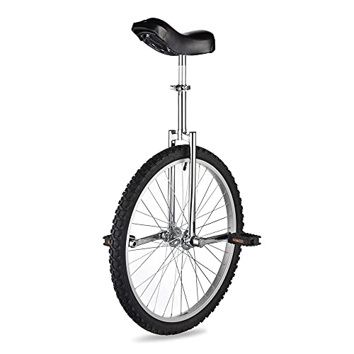 Unicycles : ReaseJoy 24" Wheel Trainer Unicycle 2.125" Skidproof Butyl Mountain Tire Balance Cycling Exercise Silver
