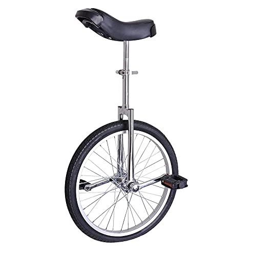 Unicycles : Rund 20" Unicycle Balance Exercise Fun Bike Fitness Scooter Circus Height Adjustable Balance Cycling With Thick Foam Pad For Home Gym Fitness Black (Type : Def)