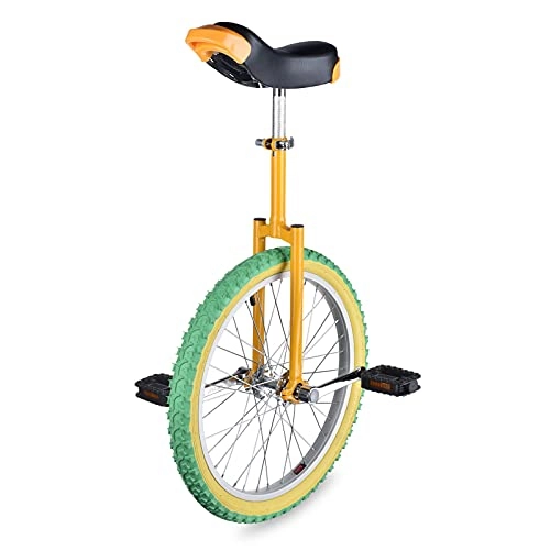 Unicycles : Rund 20" Unicycle Cycle Balance Exercise Fun Bike Fitness Scooter Circus Height Adjustable Balance Cycling With Thick Foam Pad For Home Gym Fitness Orange (Type : Def)