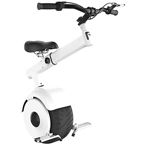 Unicycles : Scooter Electric Bicycles 800W Collapsible Electric Scooter, Unicycle Self-Balanced Smart Roller Motor Electric Unicycle Brake System 550Lbs Maximum Load Weight With(25Km, White)