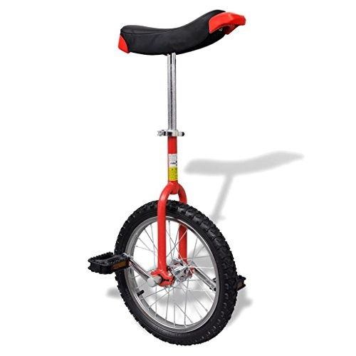 Unicycles : SENLUOWX Unicycle Adjustable Red and Black