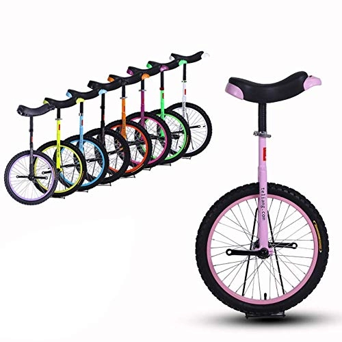 Unicycles : seveni 14" Wheel Unicycle, Perfect Starter Uni, Suitable for Kids Whose Height 110-120cm, for Little Kids & Beginners (Ages 5+) Active Play (Color, Pink, Size, 14 Inch Wheel), Pink, 14 Inch Wheel