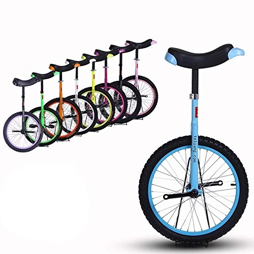 Unicycles : seveni 16 / 18 / 20 Inch Wheel Unisex Unicycle Heavy Duty Steel Frame and Alloy Rim, for Kid's / Adult's, Best Birthday Gift, 8 Colors Optional (Color, Orange, Size, 20 Inch Wheel), Blue, 18 Inch Wheel
