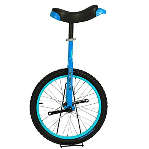 Unicycles : SJSF L Adjustable Unicycle 16" / 18" / 20" Inch Blue Balance Exercise Fun Bike Fitness for Kid's / Adult's, Best Birthday Gift, 18in