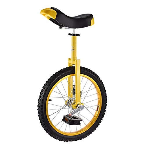 Unicycles : SJSF Y 16" / 18" Wheel Kid's Unicycle for 7-18 Years Old Child / Boys / Girls, Skidproof Leakproof Tire, Outdoor Balance Cycling Unicycles Bike, 18in