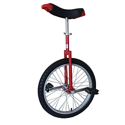 Unicycles : SJSF Y Adults Unicycle for Tall People / Big Kids / Mom / Dad, 16 / 18 / 20 / 24 Inch Wheel Unicycle with Alloy Rim Extra Thick Tire, Load 100Kg, 18