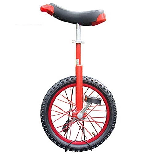 Unicycles : Small 14" / 16" / 18" Wheel Unicycle For Kids / Boys / Girls, Perfect Starter Beginner Uni-Cycle, Large 20" Unicycle For Adult / Men / Women / Big Kids, Red Durable