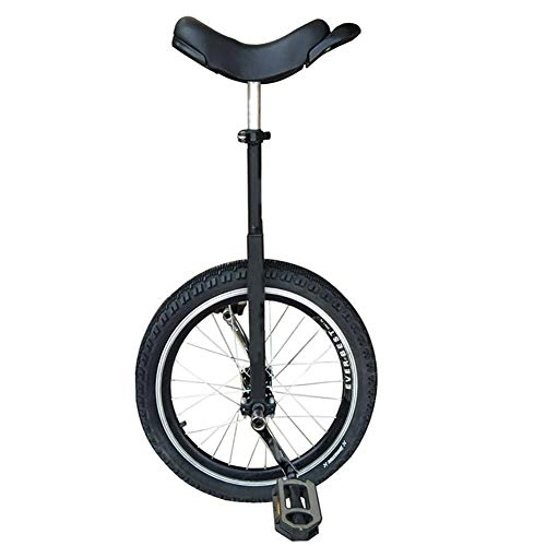 Unicycles : SSZY Unicycle 20inch Child / Teenagers / Big Kids(165-178cm) Unicycles, Beginner Outdoor Fitness Exercise Balance Cycling Bike, with Leakproof Butyl Tire (Color : Black)