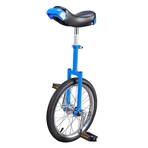 Unicycles : Starters Unicycle For Kids / Teenager / Young People, Height Adjustable 16 / 18 / 20 / 24" Wheel Leakproof Butyl Tire Wheel Cycling Outdoor Sports, Easy To Assemble Durable (18in)