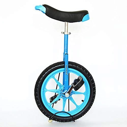 Unicycles : SYCHONG 18" Wheel Frame Unicycle Cycling Bike with Comfortable Release Saddle Seat, Blue