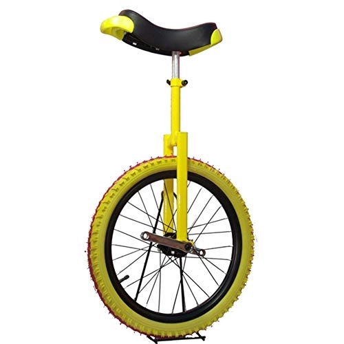 Unicycles : SYCHONG 20 Incheskid's / Adult's Trainer Unicycle, Balance Bikes Wheelbarrow, Rubber Tires Anti-Sliding Anti-Wear Pressure Anti-Drop Anti-Collision, Yellow