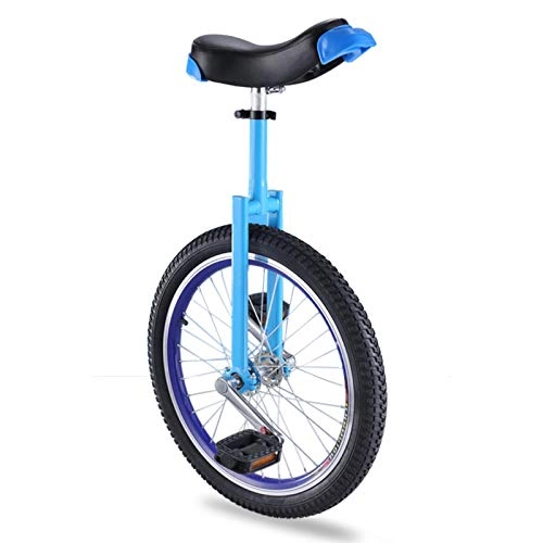 Unicycles : TTRY&ZHANG 16'' Unicycle for 8 / 9 / 10 / 12  Years  Old Boys Best, Balance Cycling with Skidproof Pedals for Fun Group Racing, Blue